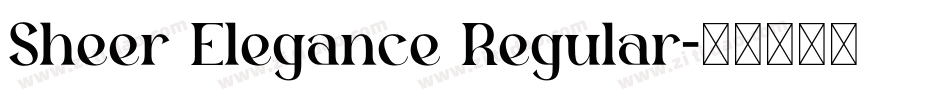 Sheer Elegance Regular字体转换